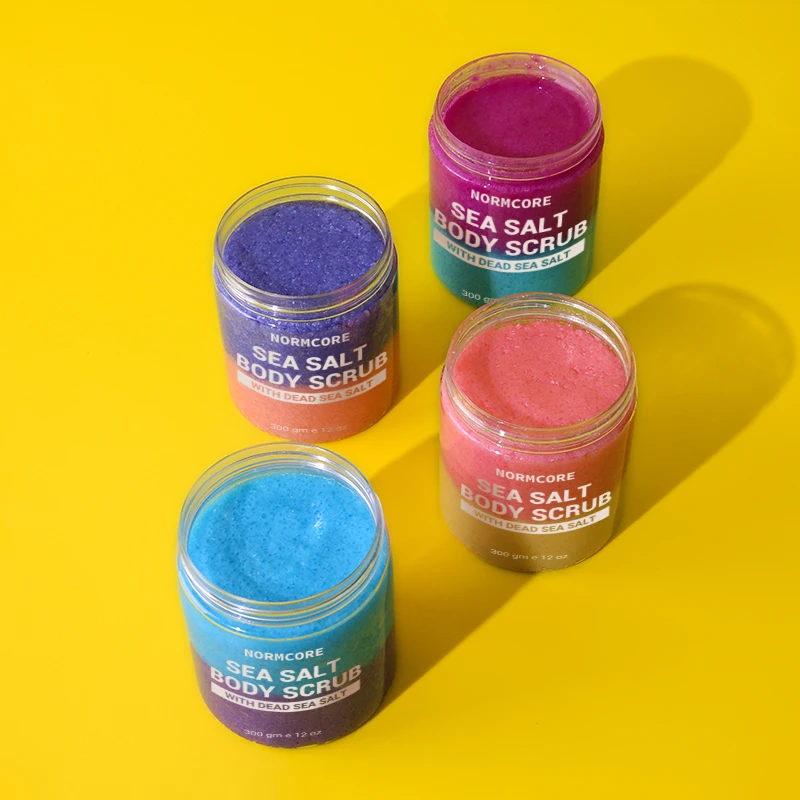 Custom Private Label Whipped Natural Organic Vegan Whitening Exfoliating Himalayan Pink Salt Bath Sugar Body Scrub