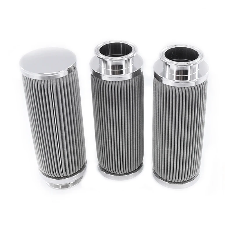 Customized Metal SS Stainless Steel Pleated Filter / Strainer - Cartridge Tube Housing - Element For Treatment Filtration