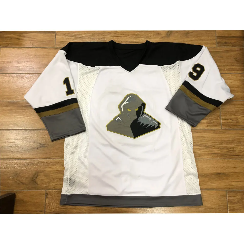 Latest Design Blank Embroidery Hockey Jersey Custom Sublimation Ice Hockey Jerseys With Solid Color
