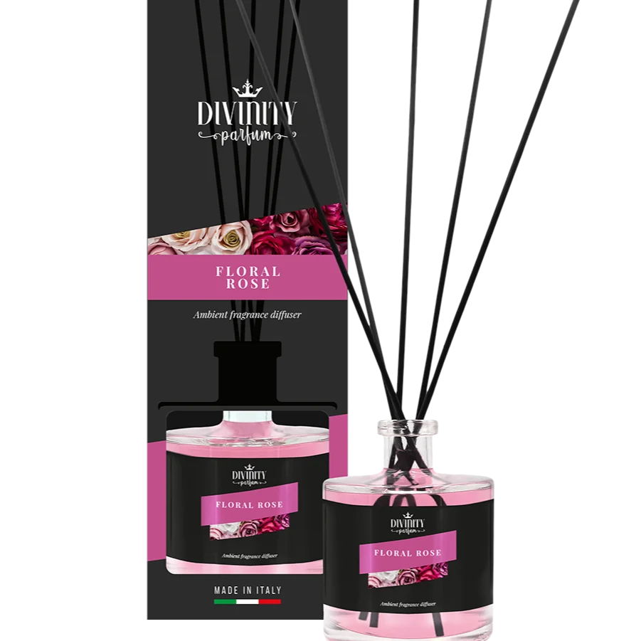 Floral Rose reed diffuser Italian best quality exclusive fragrance for wholesale home fragrance