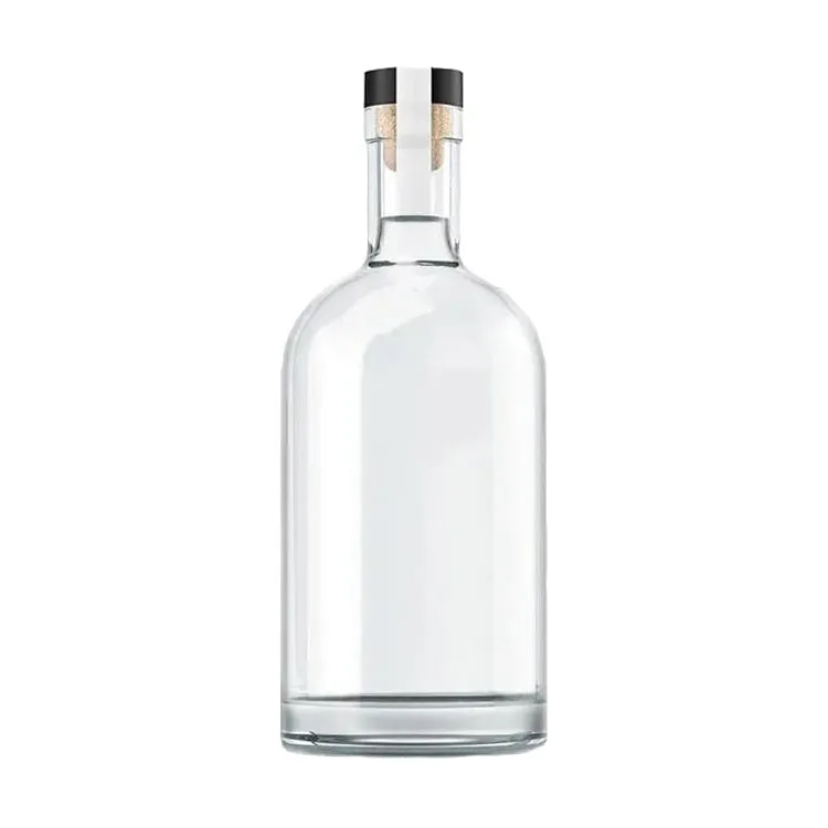 Customized Flint Whiskey Bottles Brandy Bottle 750ml Liquor Bottle