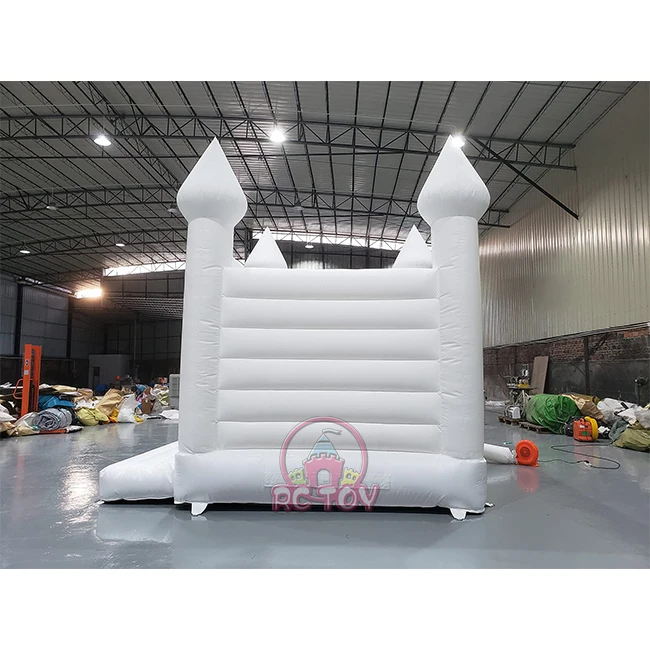 Wedding chateau gonflable pastel white bouncy castle adults bounce house inflatable bouncer