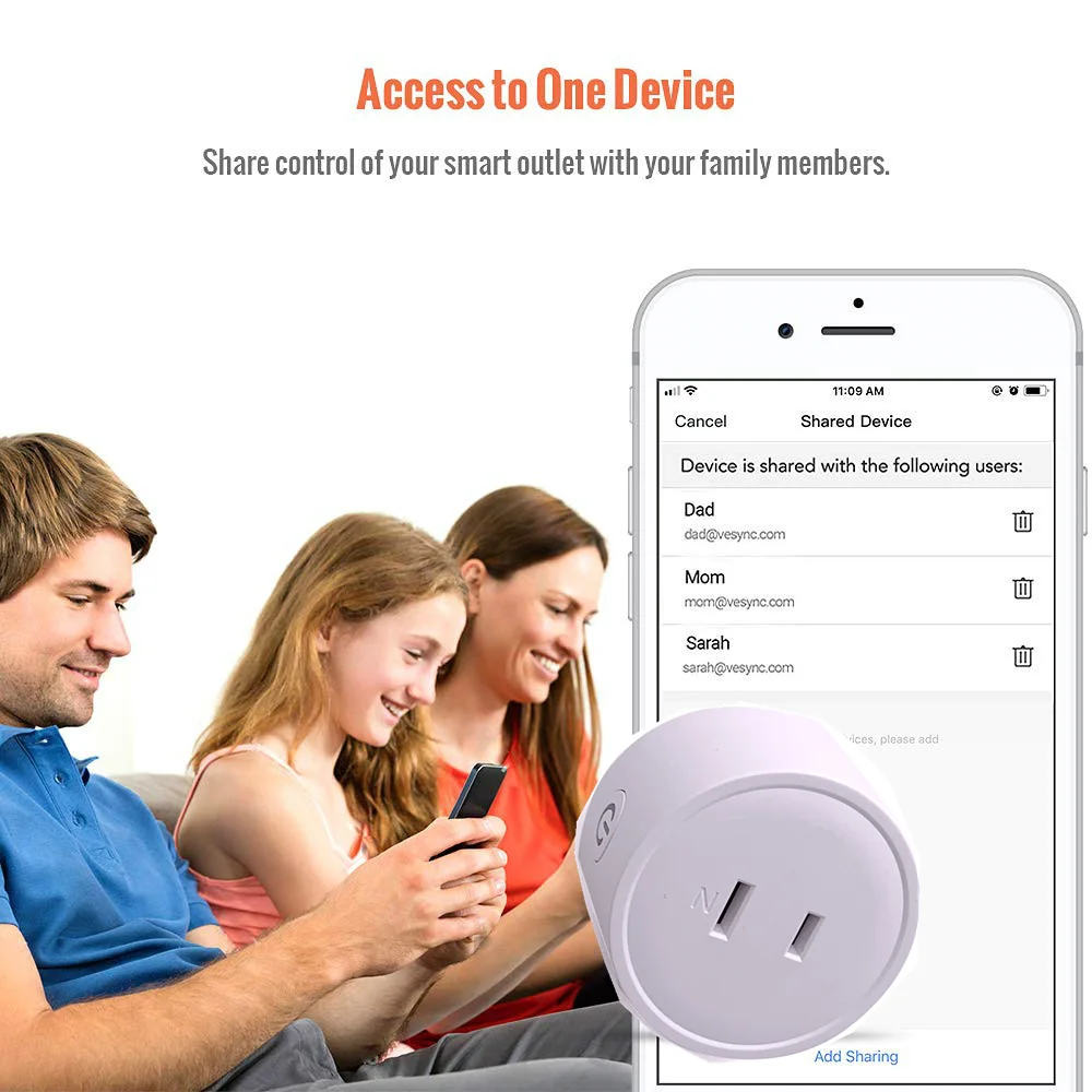 Японская смарт-розетка 10 А с защитой от перегрузки, умная розетка для дома Smart Life