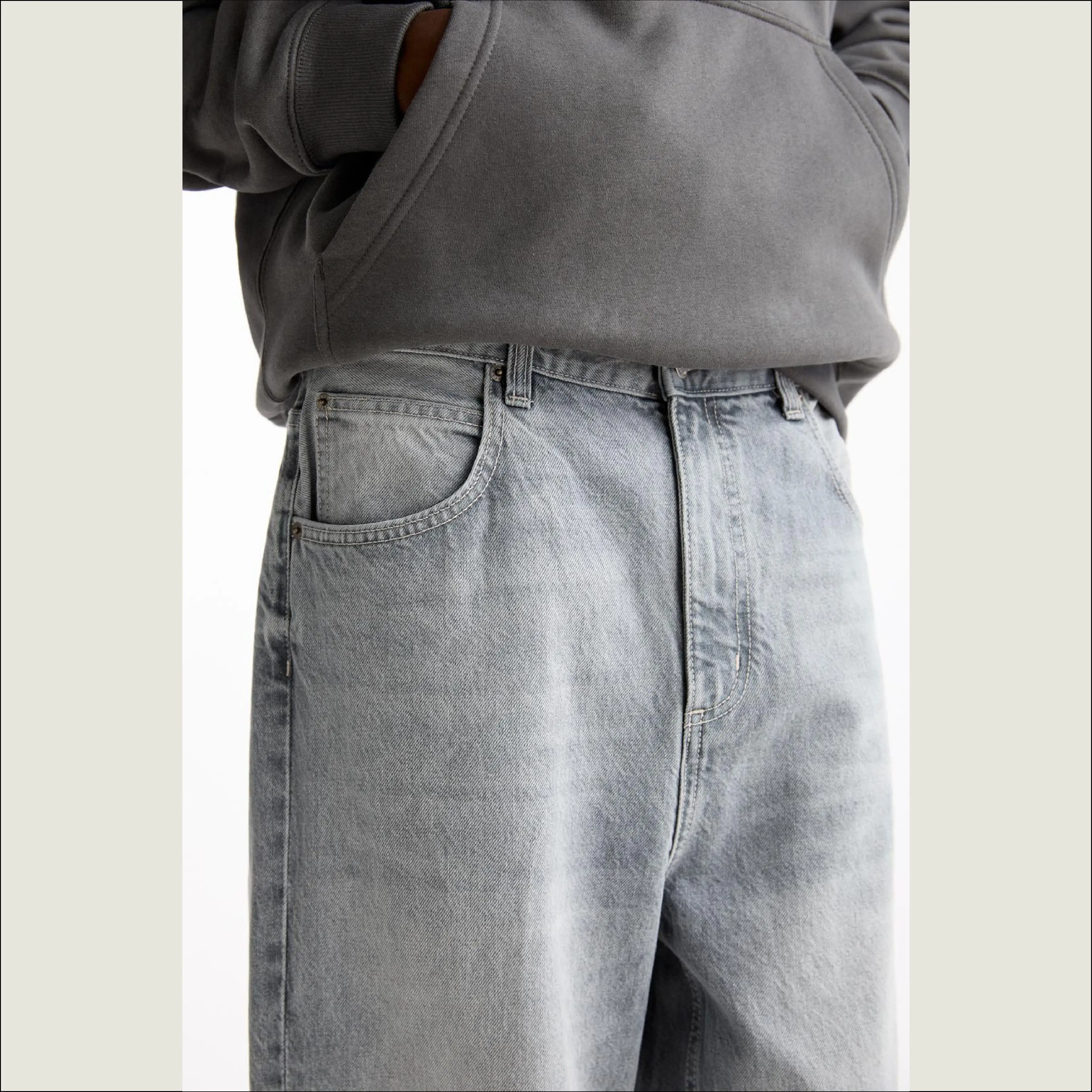 New Style Fashion Ripped jeans men Denim Pants skinny jeans Trousers For Men new gray color painted premium denum jeans