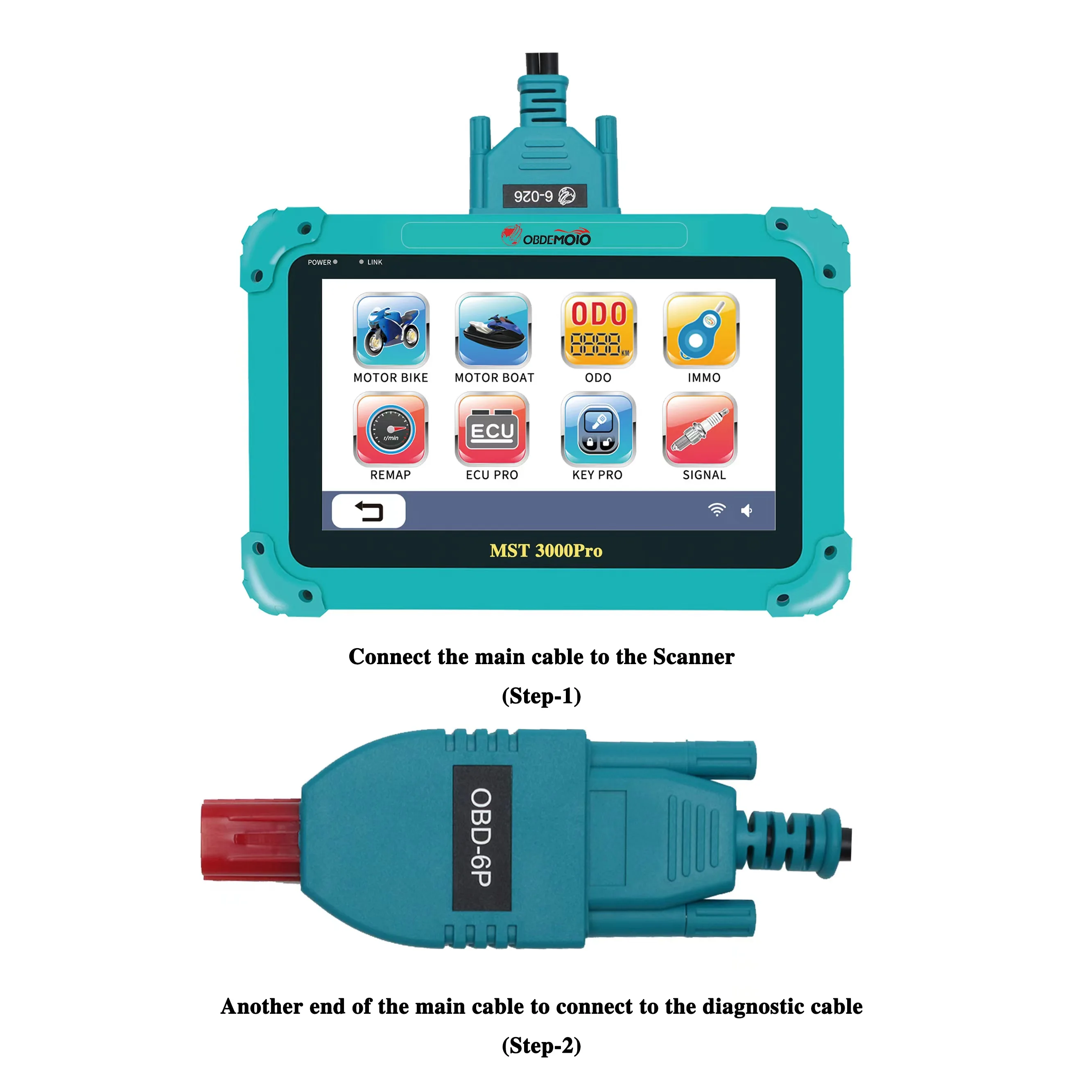 Мульти-версия MST-3000PRO Moto IMMO ECU программирование tunig & remap мотоцикл сканер диагностический инструмент