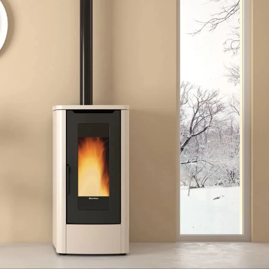 Quality Discount Modern Design Oven Stove Wood Burning Stove with Oven Cast Iron Sale Black