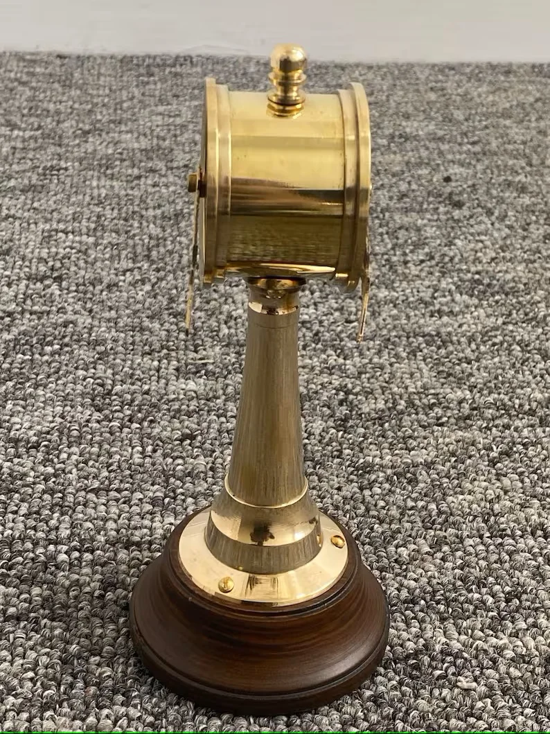 Латунный Телескопический морской корабль чистый позолоченный телескоп дизайнерский металлический держатель для ручек украшения дома отеля небольшой минимальный заказ