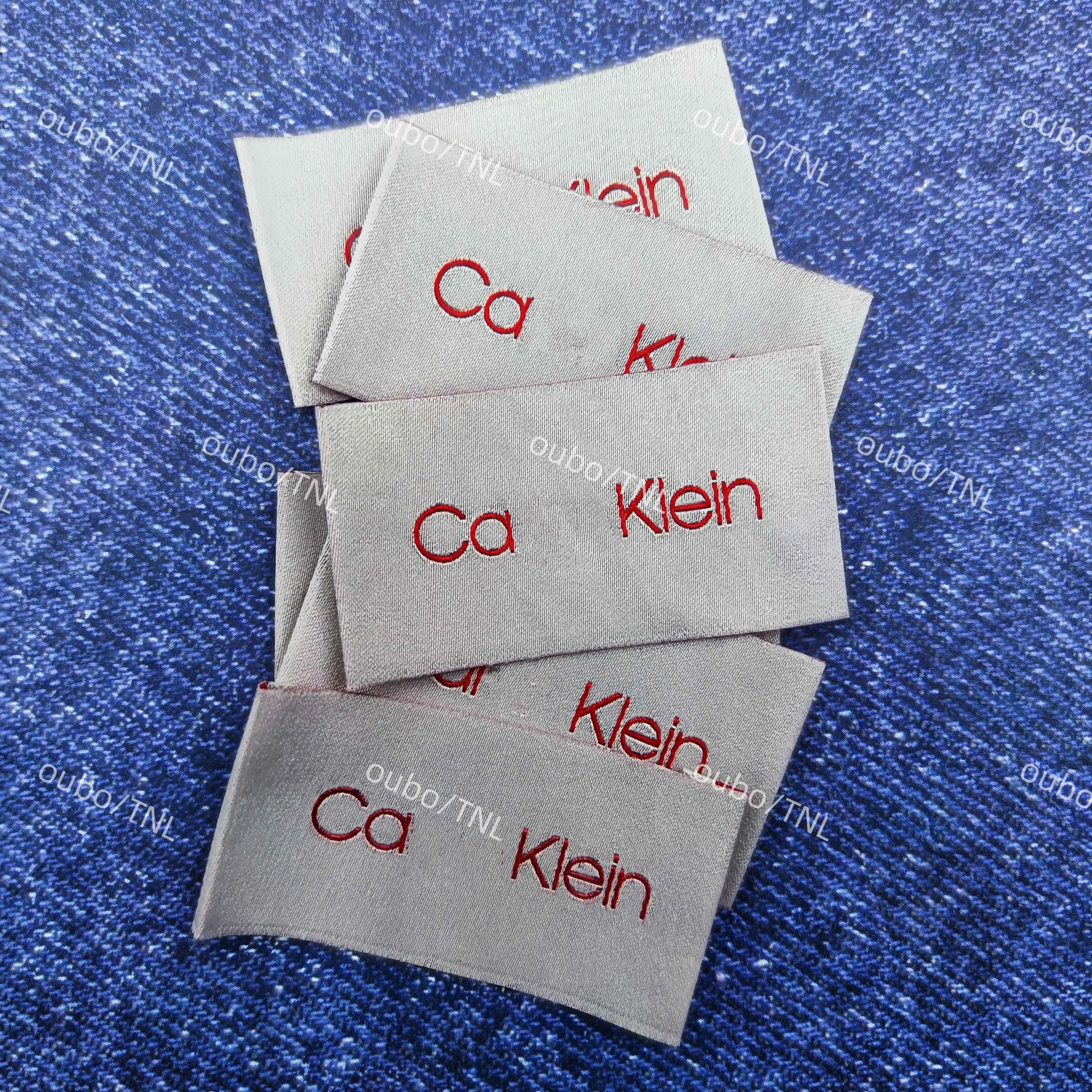 Customized Labels Machine woven clothing labels Fashion woven clothing satin labels Fabric logo can be used as a clothing tag