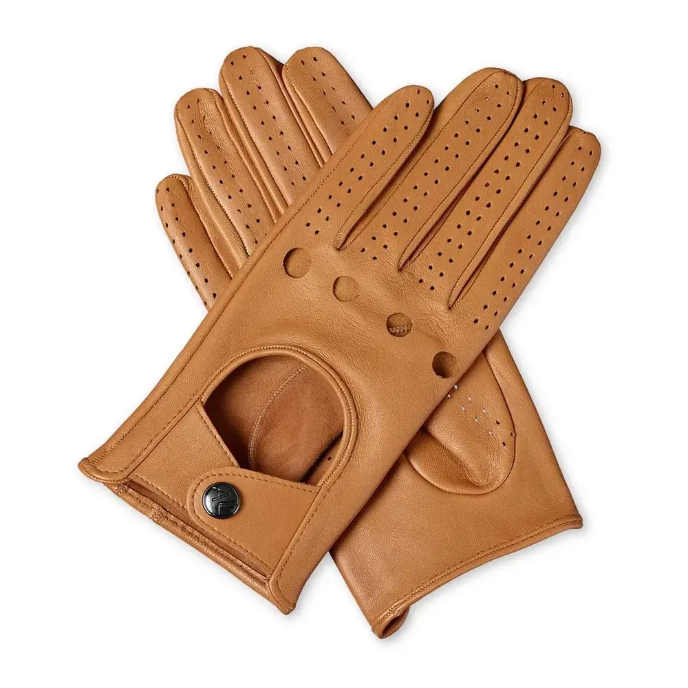 Customized Logo Men Car Driving Gloves Full finger leather durable thick anti cut safety car driving gloves driver gloves