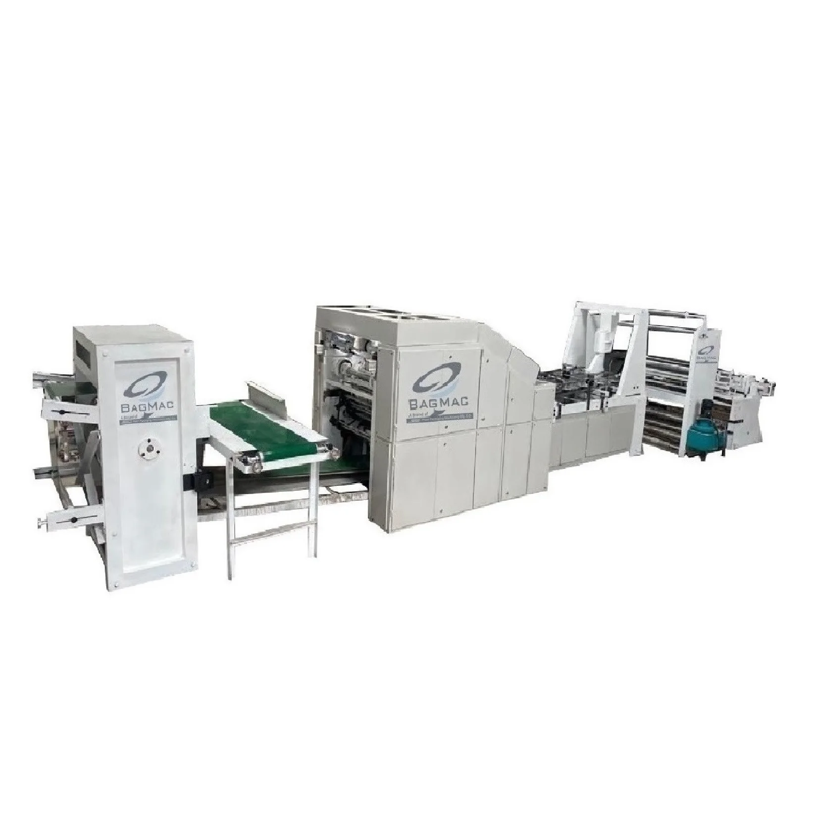High Quality Fully Automatic High Speed Kraft Craft Square Bottom Paper Carry Shopping Food Bag Making Production Machine Price