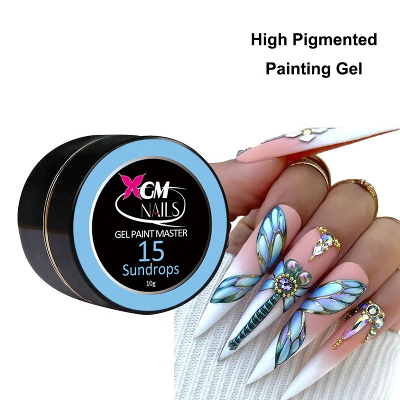 XGM NAILS Hot Selling 60colors Nail DIY Painting Gel Polish Solid Nail Art Gel Paint Kit