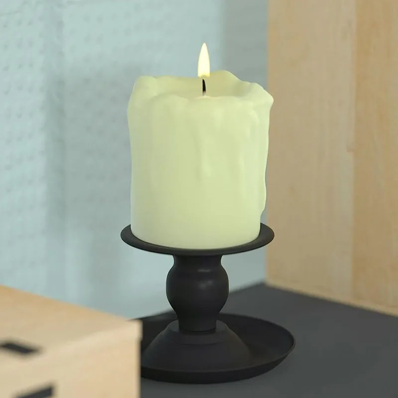 Small Candle Holders Both Tealight Pillar Candles/Table Centerpieces Candelabra Stick Stand Decor