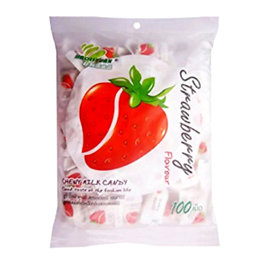 My Chewy Milk Candy Strawberry Flavour Sweet Soft Good Taste GMP Grade AA Quality Product 360 g (100pcs.)