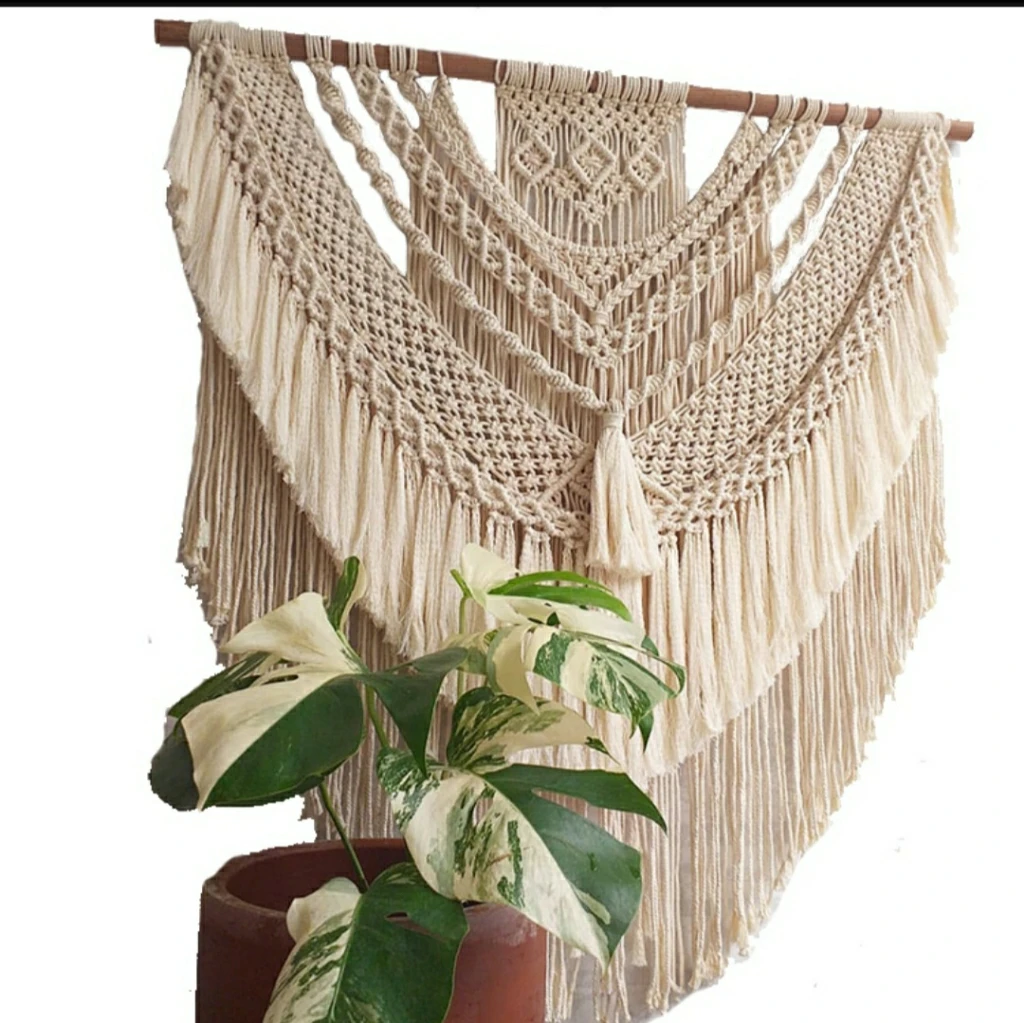 Handmade Macrame Wall Art Hanging Cute Macrame wall art for homestay flower homes wall art Made in Vietnam