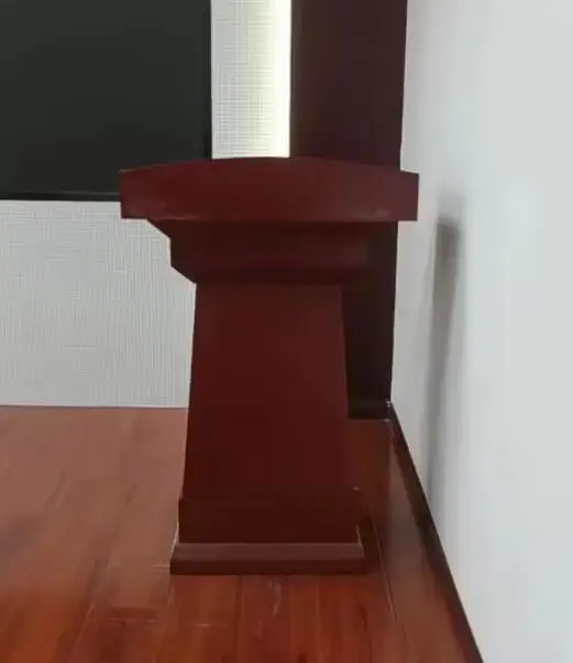 Elegant Wooden Podium for Speeches, Presentations, and Church Services High-Quality Wood Lectern Stand for Professional Use