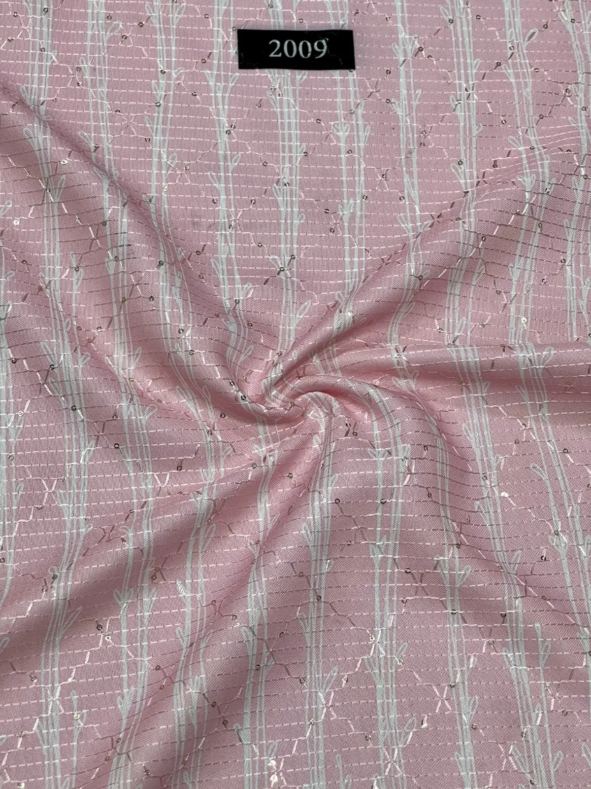 Оптовая продажа индийский и Пакистанский костюм с вышивкой Dupatta цифровая печать полиэфирная кружевная ткань для свадебных штор сумки