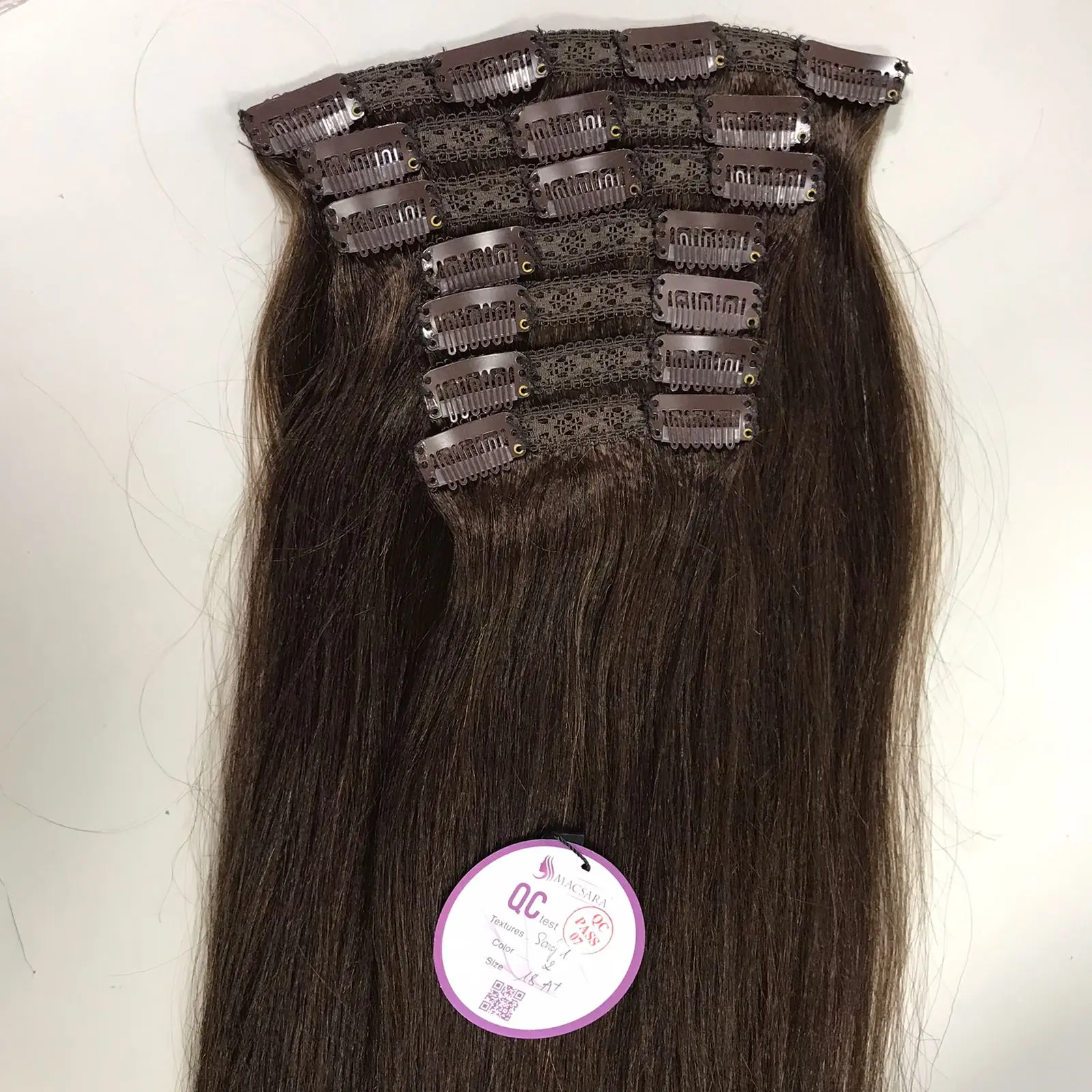 wholesale remy real human hair double drawn 100  human hair clip in hair extensions cuticle aligned