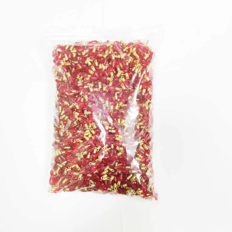 Custom size red blue yellow purple orange green mini plastic resin lighbulb for ceramic christmas trees