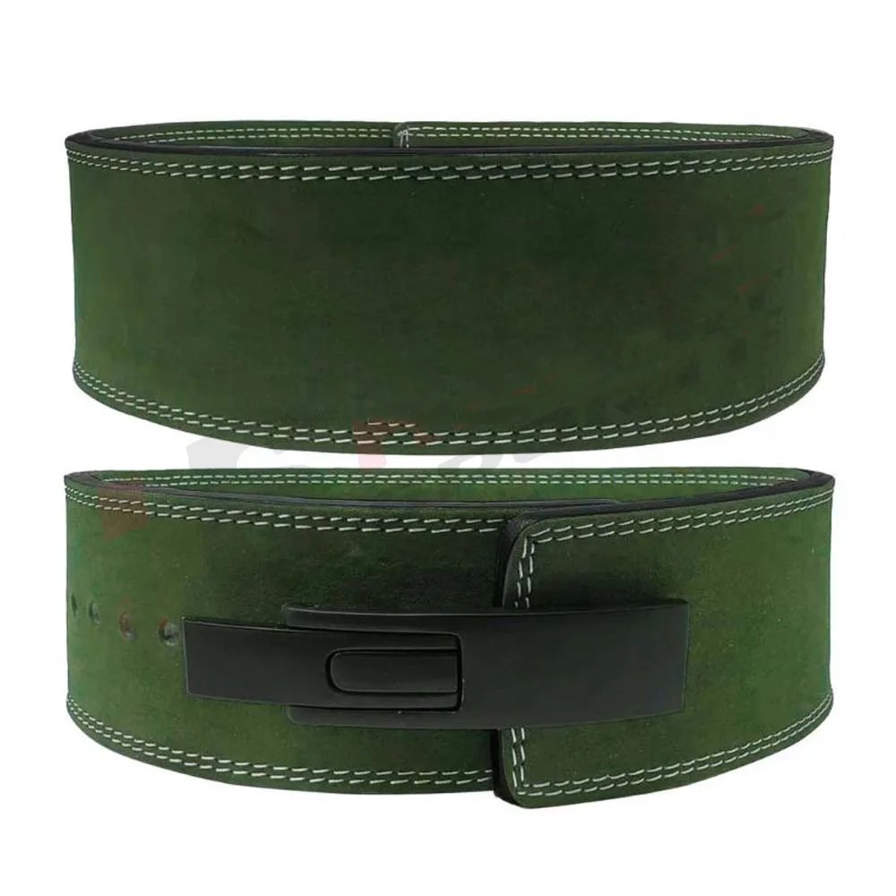 Hot-selling New Lever Buckle Custom Lever Fitness 13mm Cowhide Power-lifting Belt For Men And Women Unisex BPB-0064
