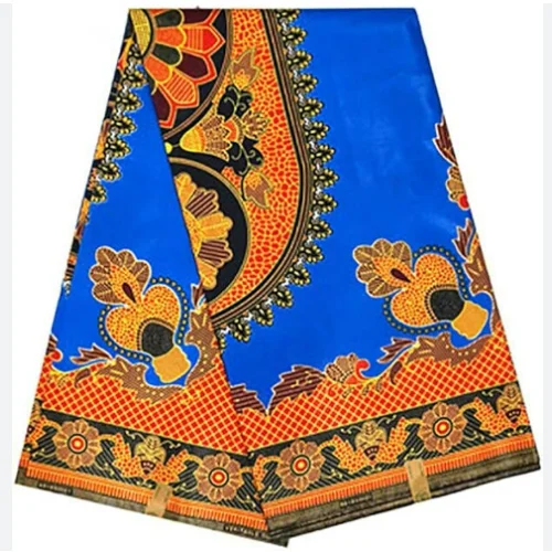 Wholesale Blue Color Ankara and Hollandais Style Fabric African Wax Print 100% Cotton Fabric for Clothing