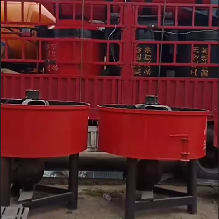 New 1000L Portable Self-Loading Concrete Mixer Diesel Flat Electric Disc Mixer with Pump and Engine for Home Use