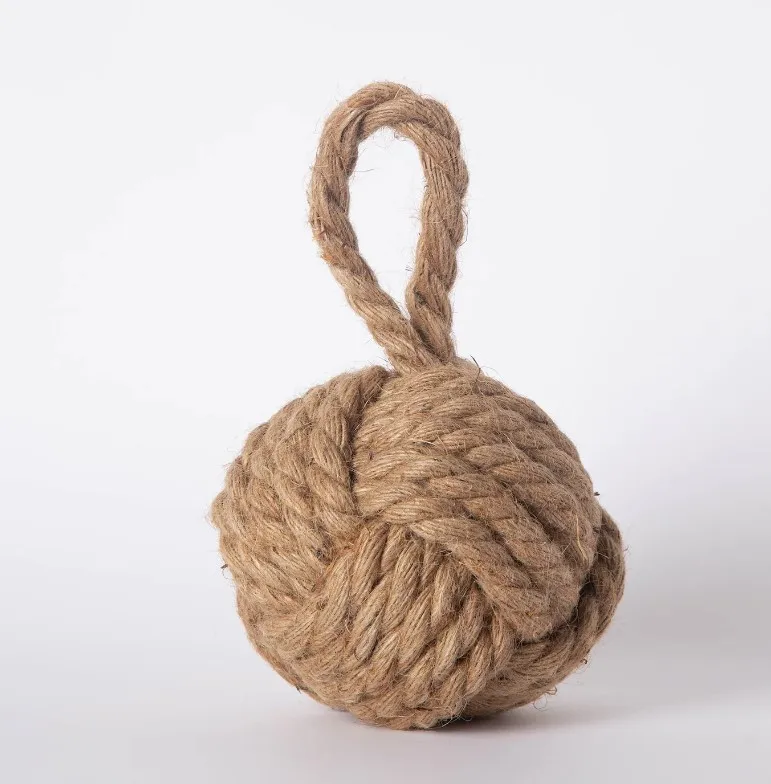 Jute Nautical Knot Door Stopper