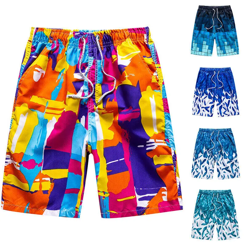 Men Swim Shorts Boys Swimming Trunks Swimwear Board Shorts Beach Pants Swimsuit