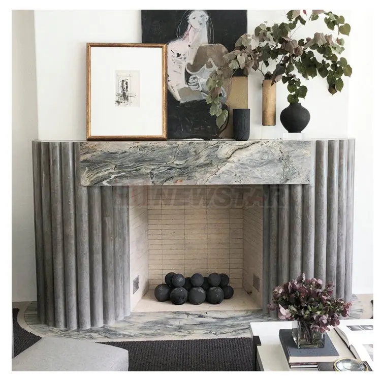 Curve Marble Tile Arabescato Marble Fireplace Fluted Tiles Italian Marble Prices  Fireplace Surround