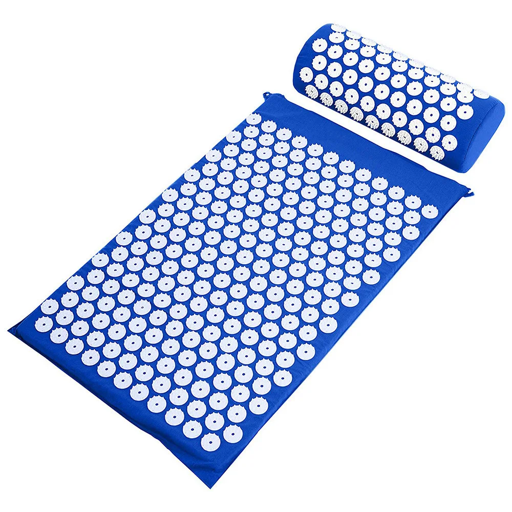 hot selling Yoga Massage Mat Acupressure Mat for Back Neck Needle Acupuncture Pad Pillow Set