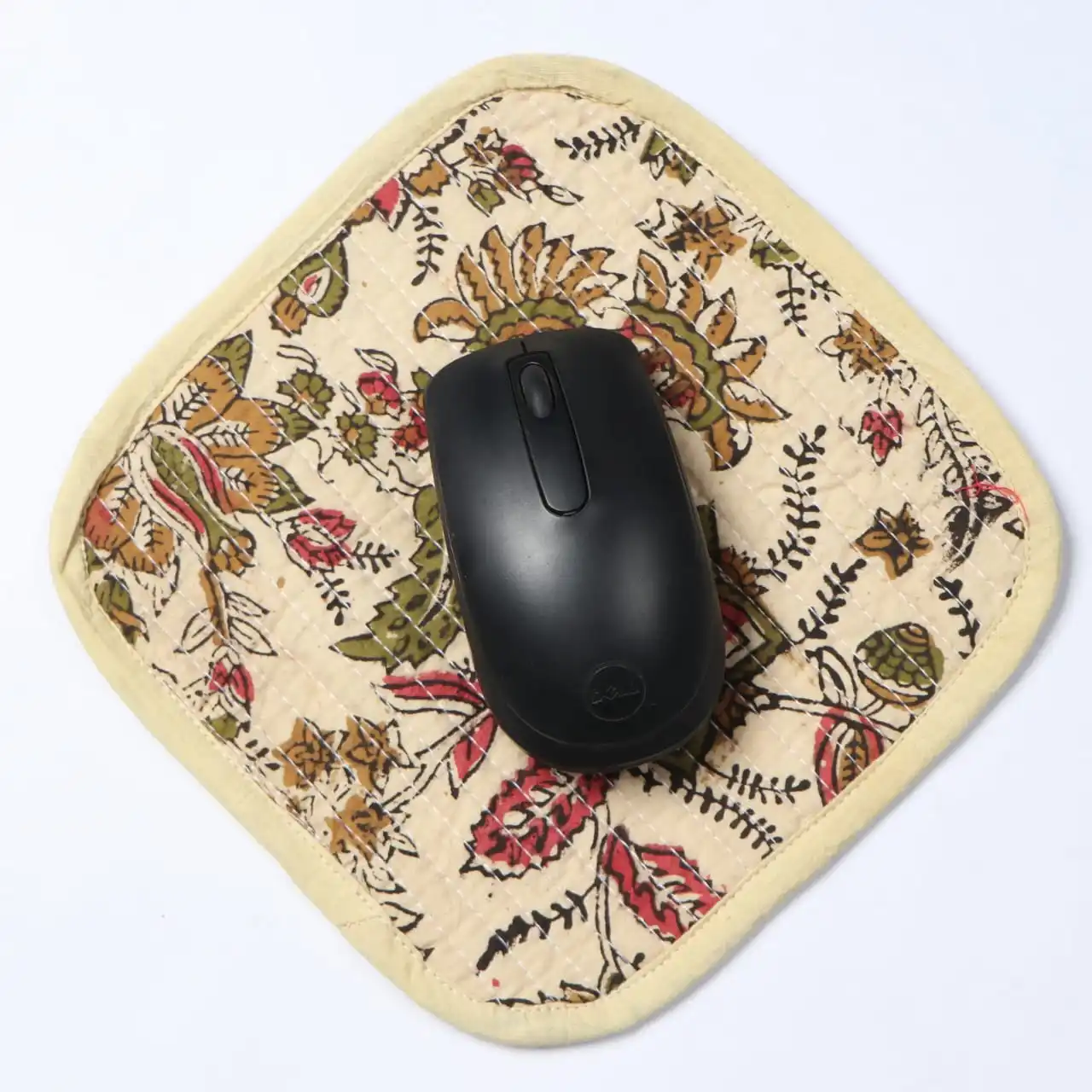Wholesale Manufacture Exporter Floral Cotton Hand Block Printed  Computer Gaming  Mouse Pad