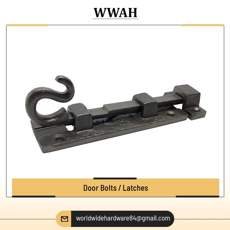 Wholesale Direct Supply High Quality Door and Window Use Hand Door Bolt Lock Metal Latch Hook, Lock, Door Lock