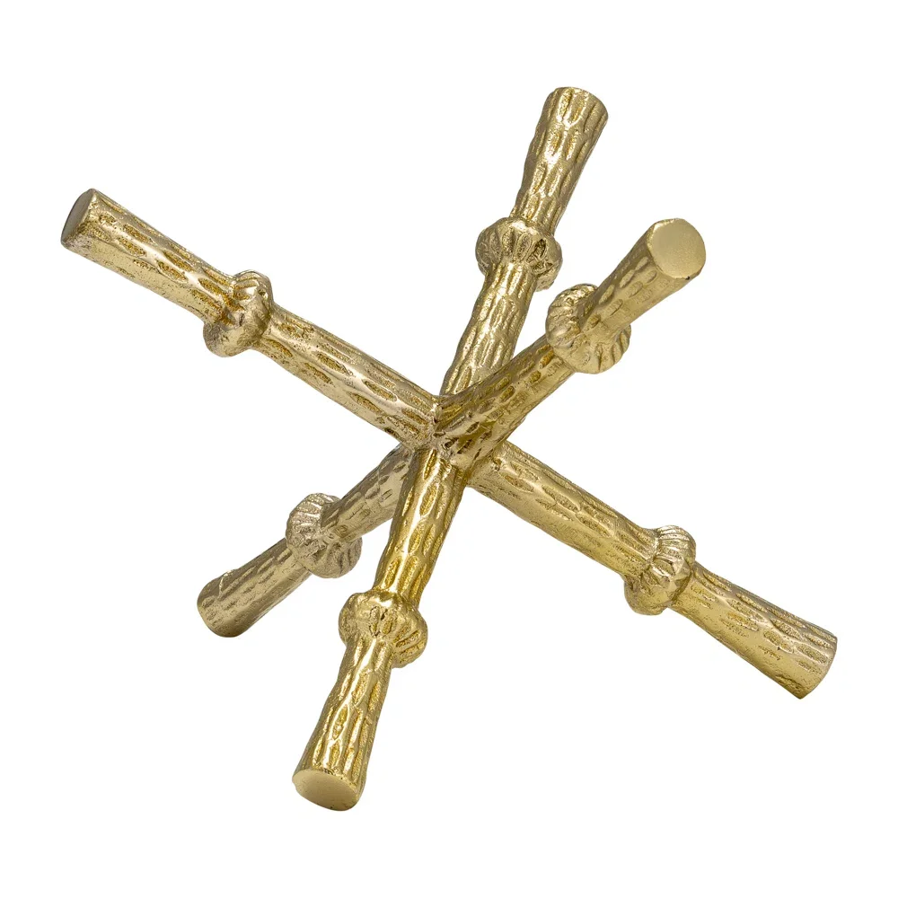 Aluminium 6 Petrel Gold Decorative Tabletop Object For Home & Office Decoration