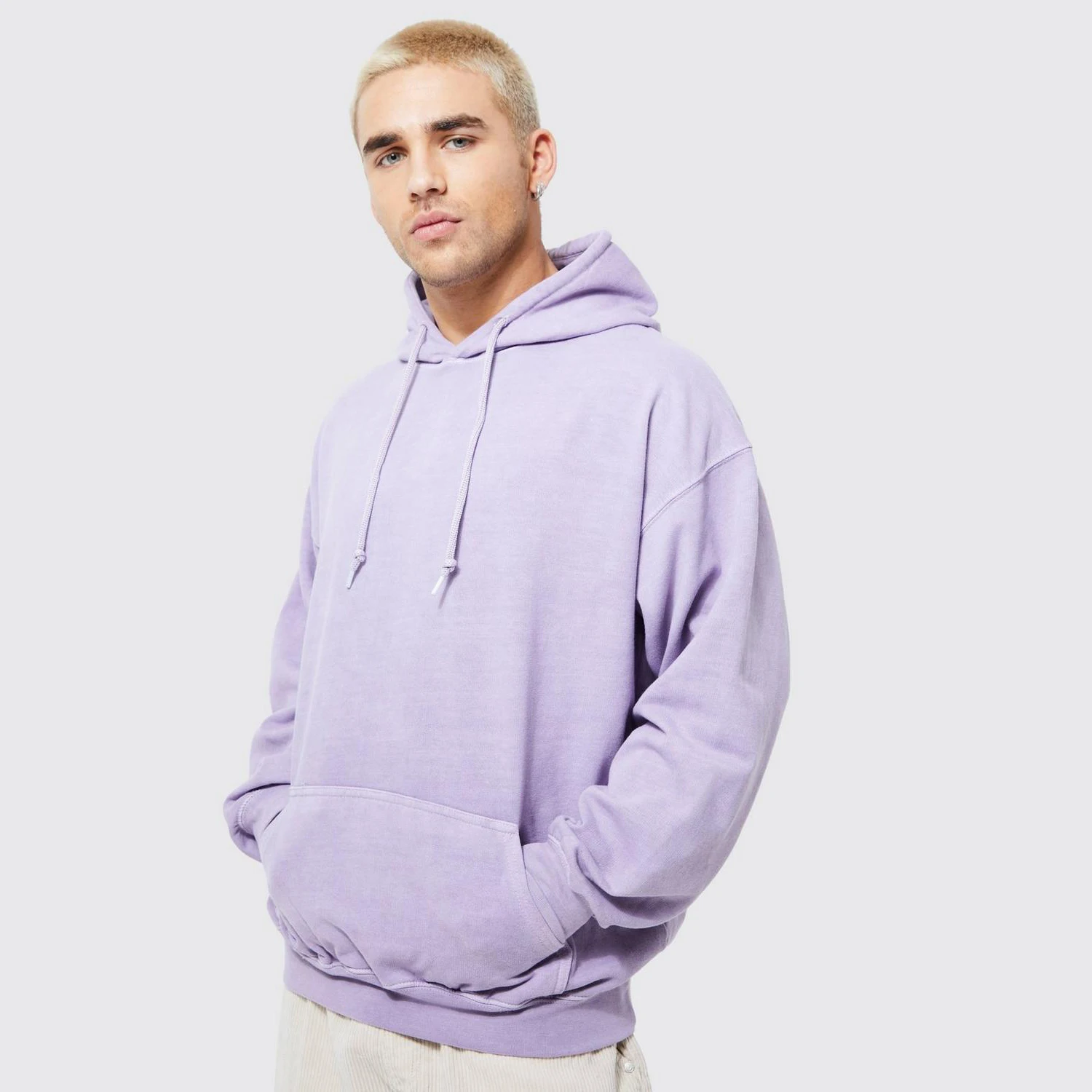 Manufacturers Men Winter Fleece French Terry Printing Hoodies Acid Washed Hoodies Sweatshirt For Men