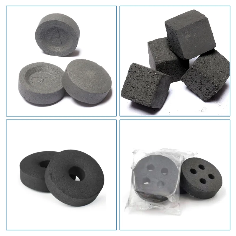 New Quick Ignition Coal Coconut Hookah Shisha Cubic Charcoal Making Machine Briquette Press Wood Production Online-shopping-uk