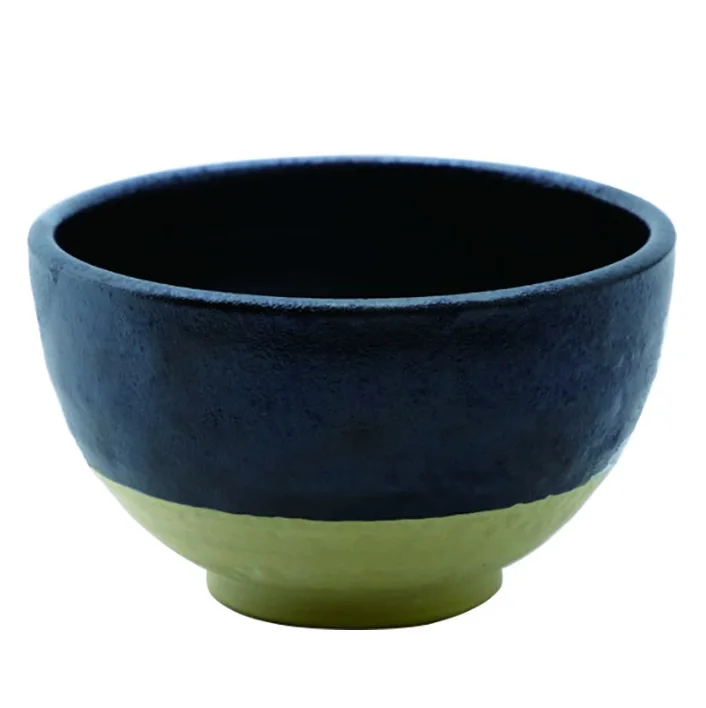 Restaurant Serving Noodles Matcha Tea Ceramic Black Big Soup Bowl