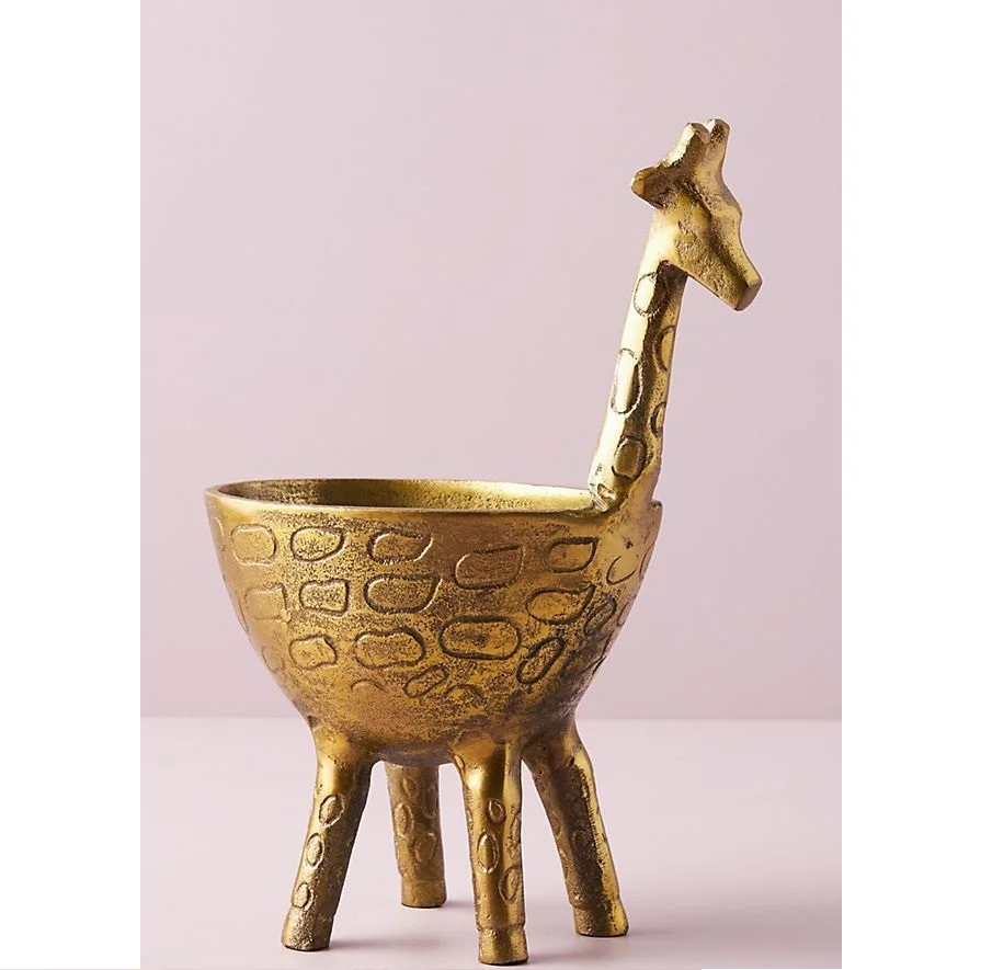Duck Leg Shaped Decorative Fancy Animal Serving Candy Bowl Best Selling Golden Kitchen Ware Dining Table