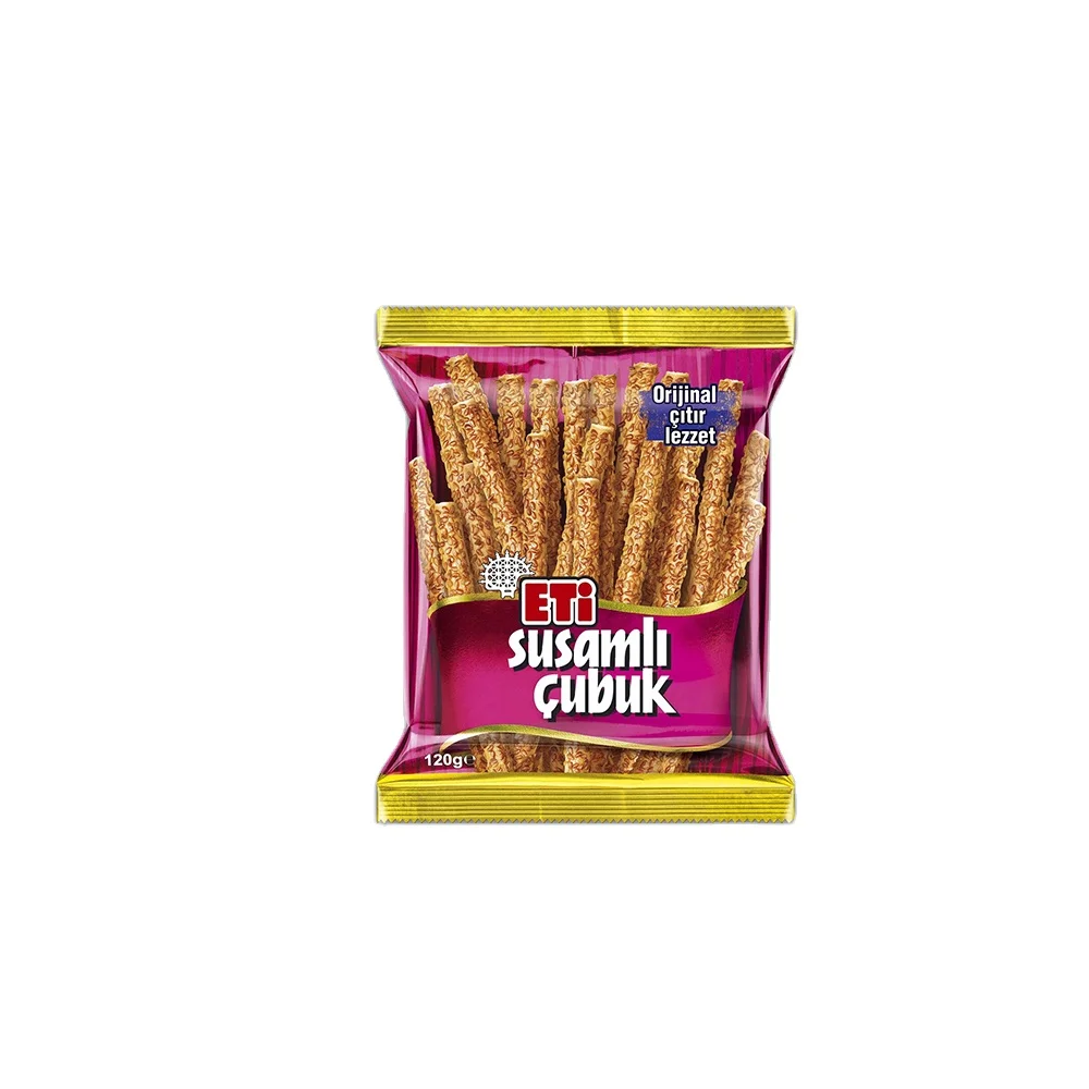 Eti Sesame Stick Cracker 120 gr x 10 Great Taste All The Time Fresh Stock And New Date From Turkey
