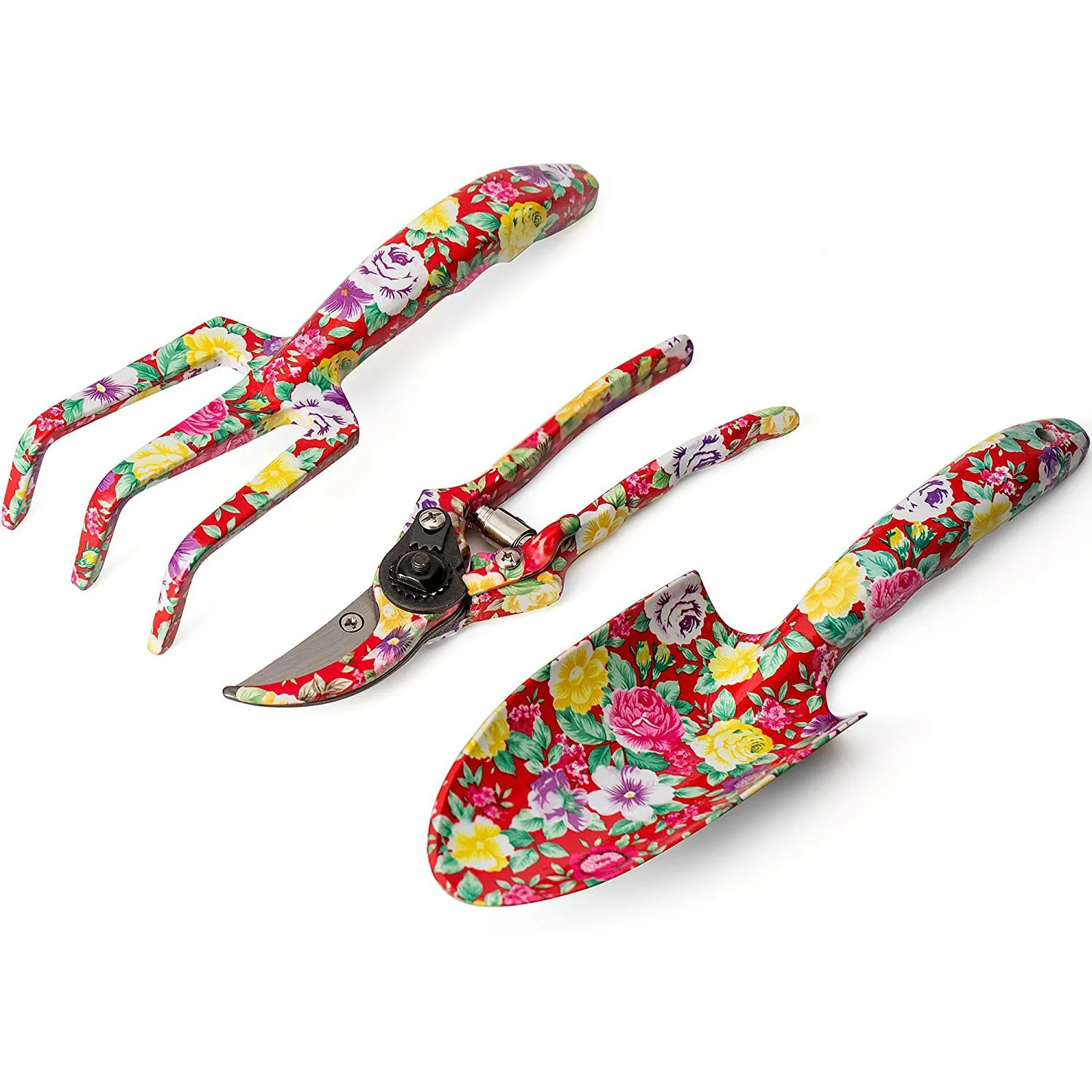 Creative Women Garden Sets Iron Flower Pattern Aluminum Alloy Garden Hand  Tools Kit  Gift