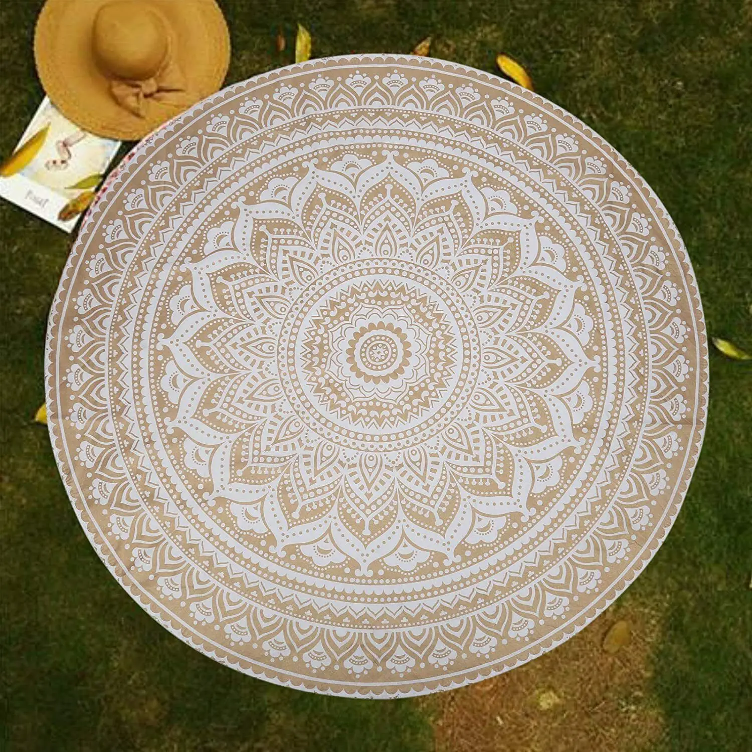 Wall Hanging Cotton Mandala Table Cloth round Beach Towel Wall Hanging Yoga Mat Woven Home Decor Picnic Mat Table Cover