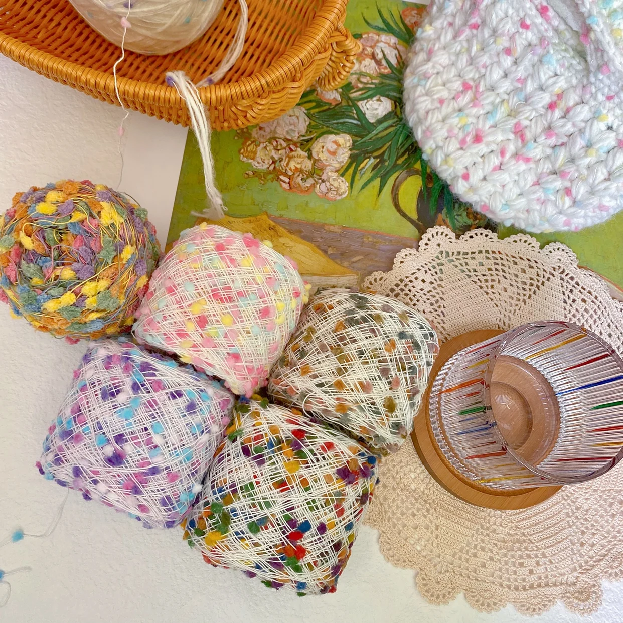 Sweater Blanket Fancy Yarn  Ping Pong Yarn Ball Yarn All Seasons Hand-woven Matching Line