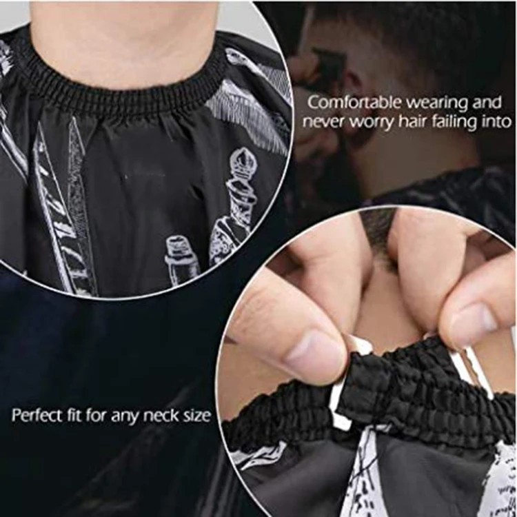 Hair Cutting Barber Capes Salon Style Printed Capes Waterproof Cloth Salon Barber Cape With Custom Logo