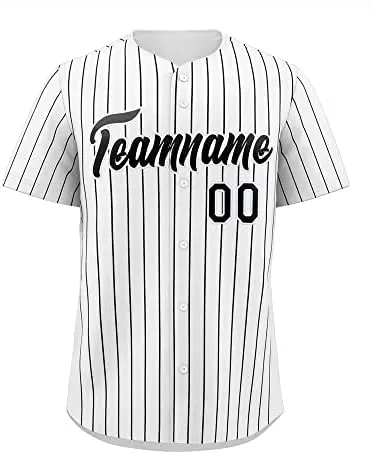 Custom Baseball Jersey Button Down Short Sleeve Shirts,Personalized Stitched/Printed Name Number for Adult/Youth