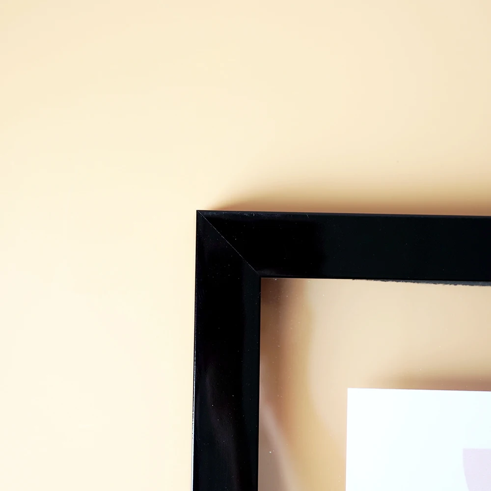 Quality Black Vintage Photo Frame Ps Molding Picture Frame With Plastic