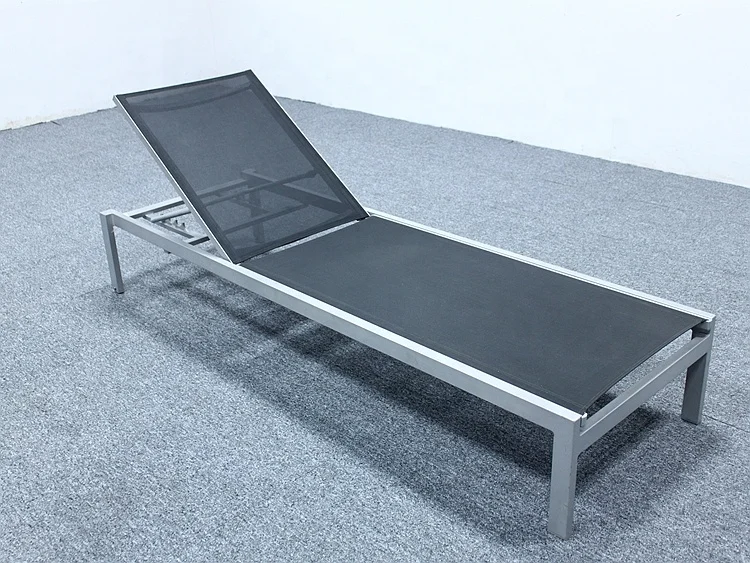 patio chaise lounge aluminum waterproof outdoor pool teslin meshi with wheels sun lounger