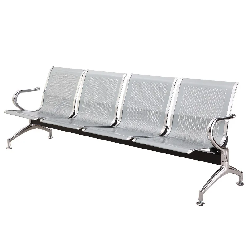 Factory Custom Airport Queuing Waiting Chair 1/2/3/4/5 Seats Stainless Steel Hospital Infusion Bench