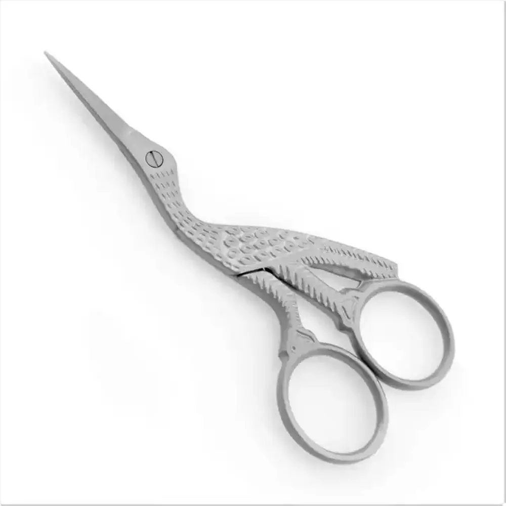 Premium Stainless Steel Stork Bird Cuticle Scissors - Fine Point Nail Scissors, Mirror Finish - Affordable, Made in Pakistan