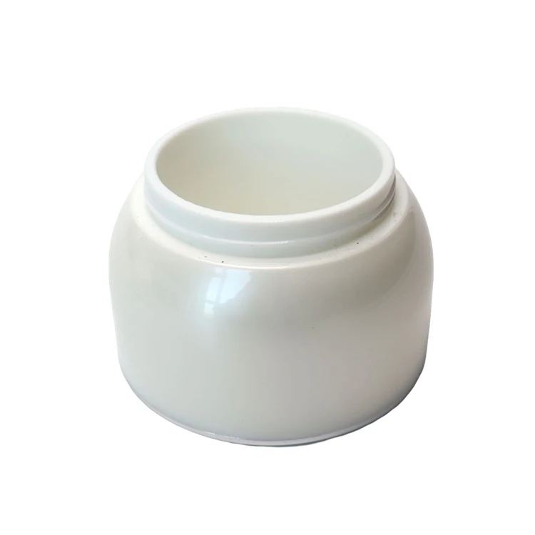 Hot 15ml 30ml 50ml White Acrylic Airless Jar  Pump Luxury Manufacturing Pump jar Cosmetics Packaging