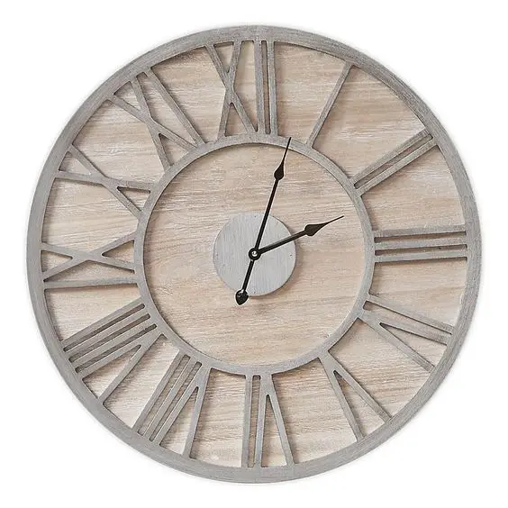 Modern Design Round Shape Wooden Face Wall Clock Luxury Home Decoration Wall Clock Latest Design Quartz Movement