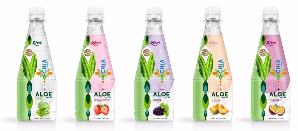 Chia Seed With Peach  Flavor 450ml Pet Bottle - Customize your own private label brand