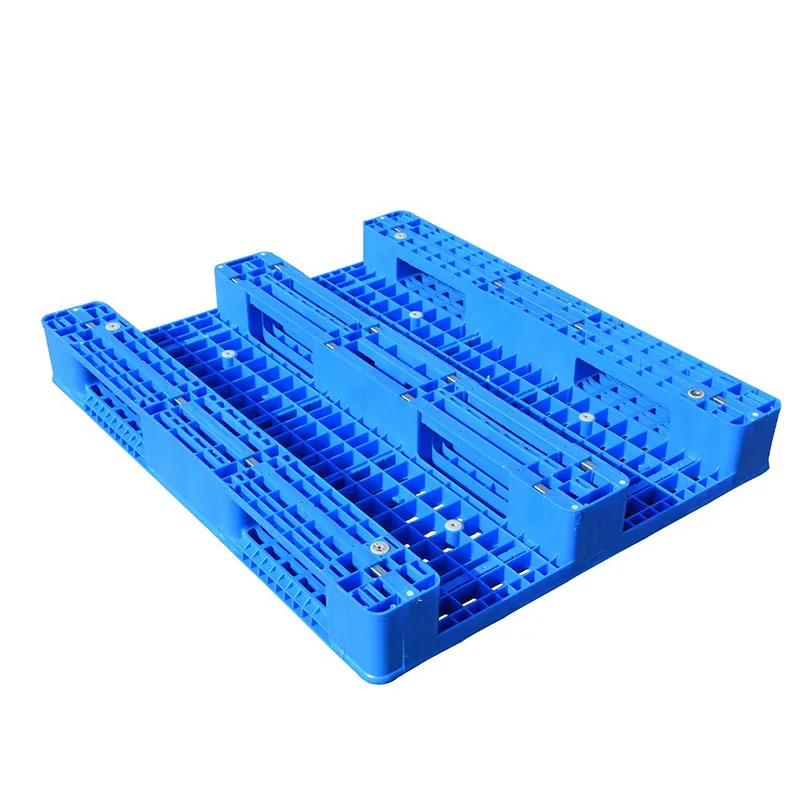 HDPE твердая палуба земля три направляющие со стальной арматурой пластиковый поддон